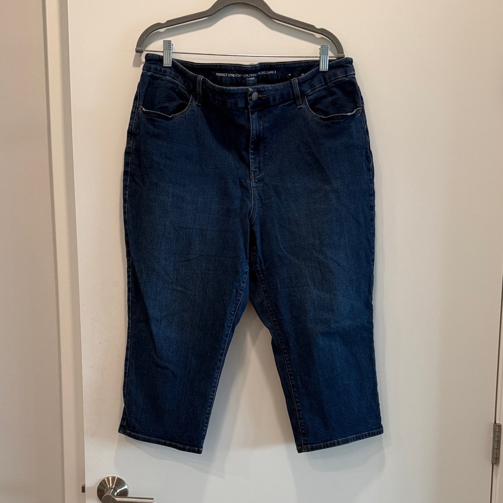 Chico's Dark Blue Ankle Jeans